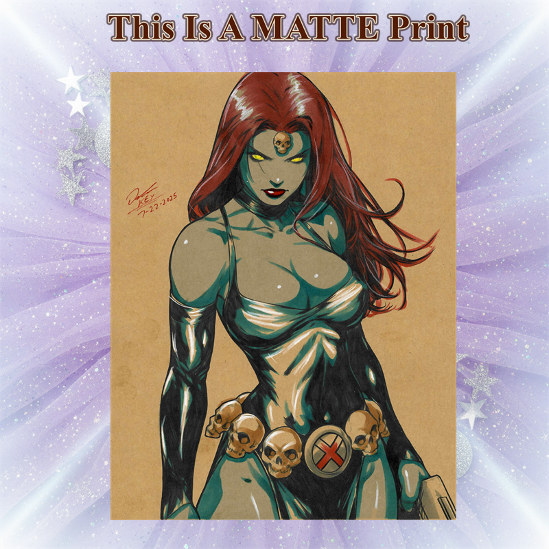 Mystique Art Illustration Hard Signed 8.5x11in Fine Art PRINT