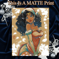 Wonder Woman Art Illustration Hard Signed 8.5x11in Fine Art PRINT