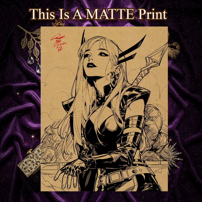 Magik Art Illustration Hard Signed 8.5x11in Fine Art PRINT