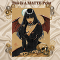 Vampire Art Illustration Hard Signed 8.5x11in Fine Art PRINT