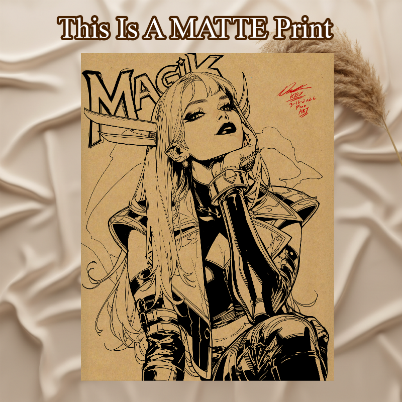Magik Art Illustration Hard Signed 8.5x11in Fine Art PRINT