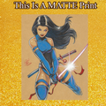 Psylocke Art Illustration Hard Signed 8.5x11in Fine Art PRINT
