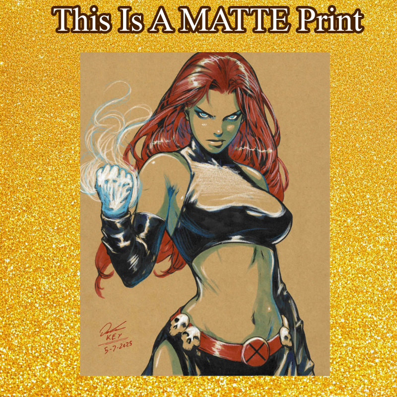 Mystique Art Illustration Hard Signed 8.5x11in Fine Art PRINT