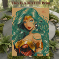 Wonder Woman Art Illustration Hard Signed 8.5x11in Fine Art PRINT