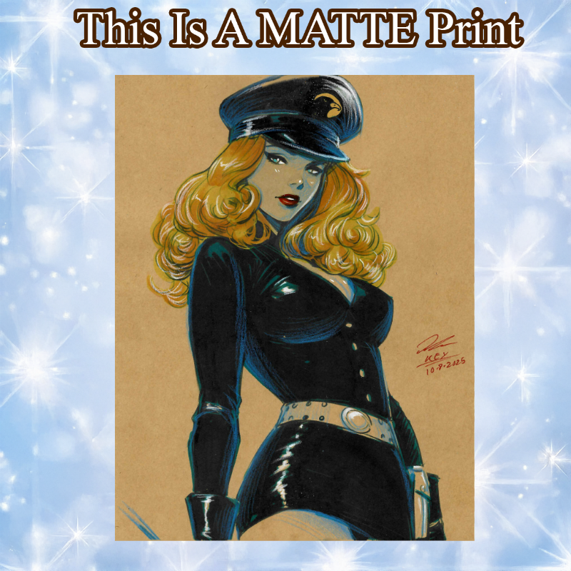 Lady Blackhawk Art Illustration Hard Signed 8.5x11in Fine Art PRINT