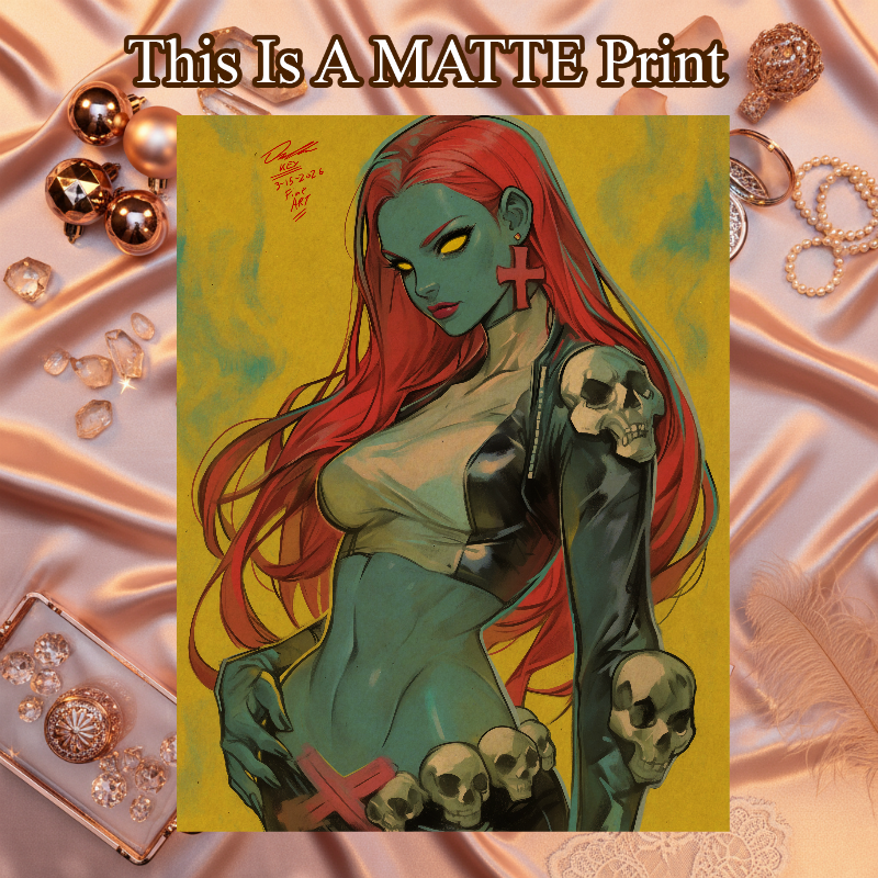 Mystique Art Illustration Hard Signed 8.5x11in Fine Art PRINT