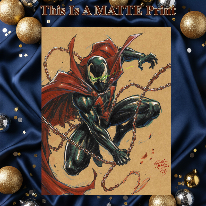 Spawn Art Illustration Hard Signed 8.5x11in Fine Art PRINT