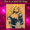 Black Canary Art Illustration Hard Signed 8.5x11in Fine Art PRINT