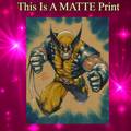 Wolverine Art Illustration Hard Signed 8.5x11in Fine Art PRINT
