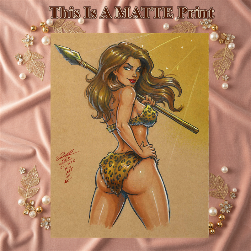 OC Art Illustration Hard Signed 8.5x11in Fine Art PRINT