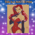 Jessica Rabbit Art Illustration Hard Signed 8.5x11in Fine Art PRINT