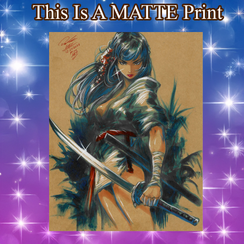 OC Art Illustration Hard Signed 8.5x11in Fine Art PRINT