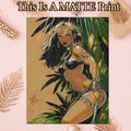 Jungle Girl Art Illustration Hard Signed 8.5x11in Fine Art PRINT