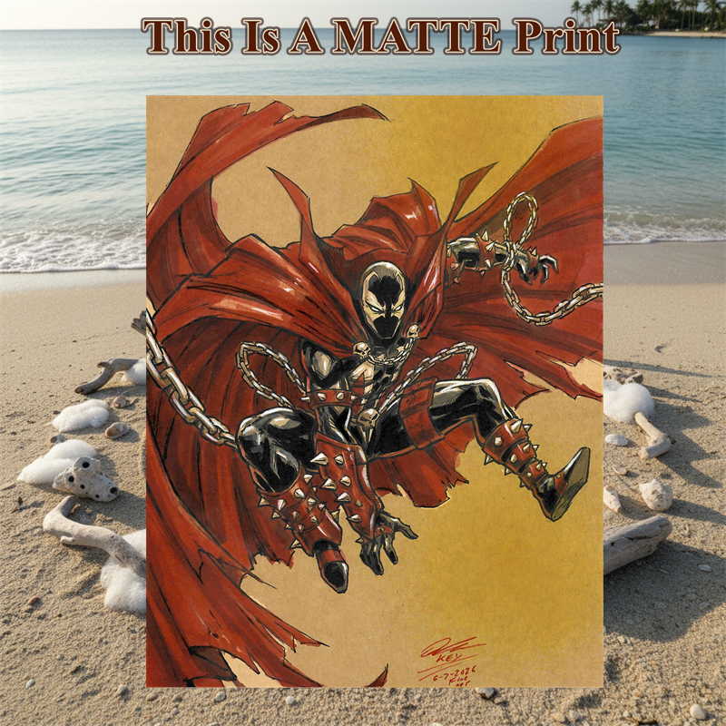 Spawn Art Illustration Hard Signed 8.5x11in Fine Art PRINT