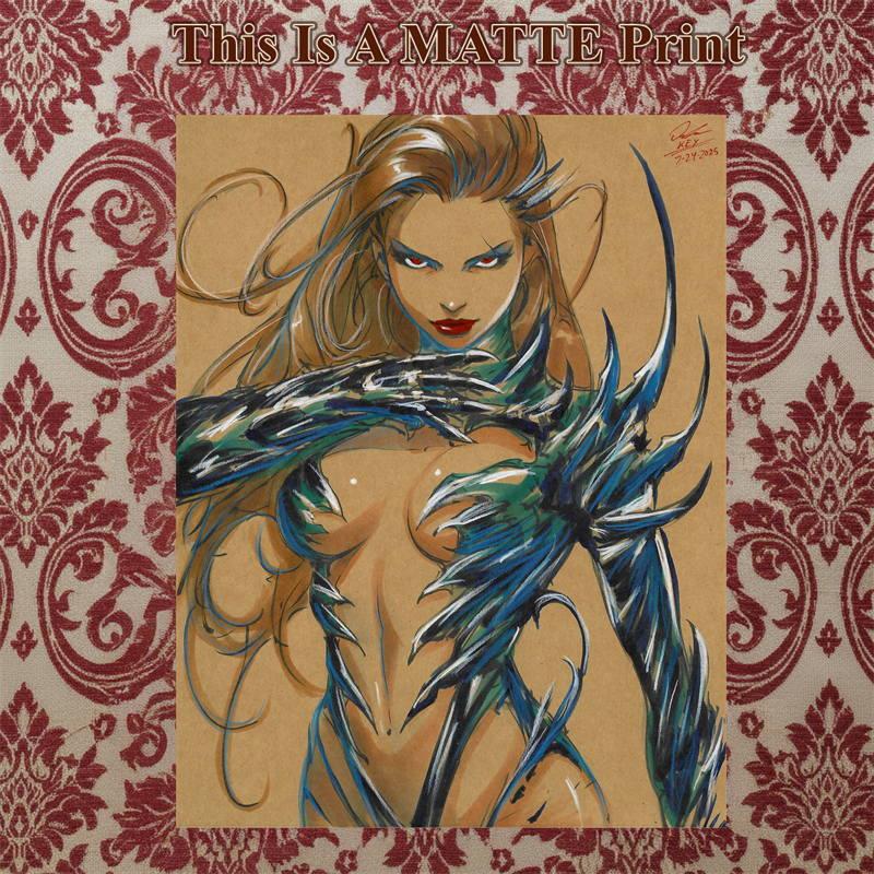 Witchblade Art Illustration Hard Signed 8.5x11in Fine Art PRINT
