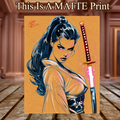 Psylocke Art Illustration Hard Signed 8.5x11in Fine Art PRINT