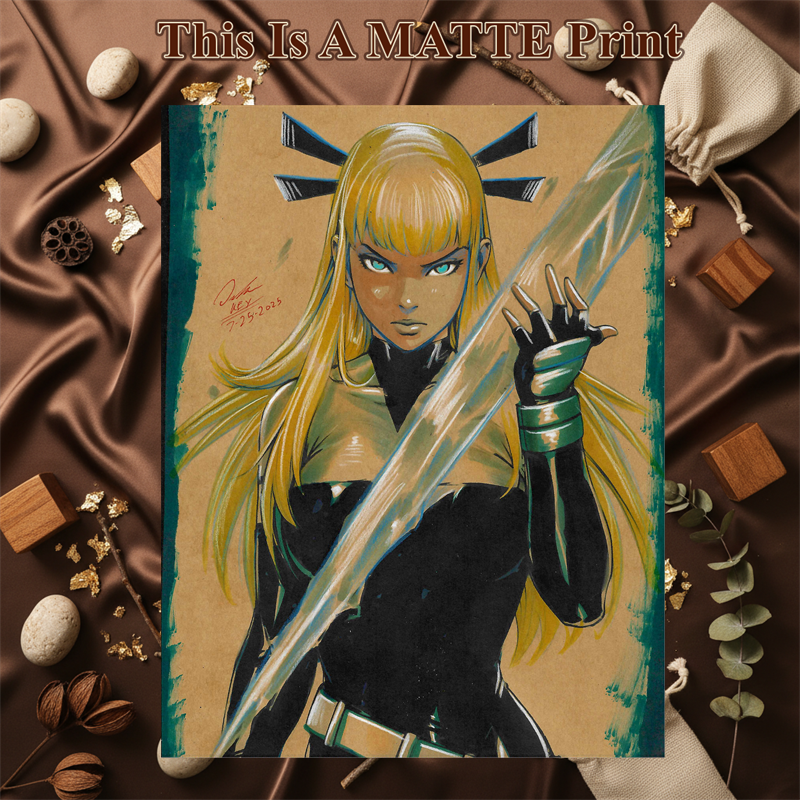 Magik Art Illustration Hard Signed 8.5x11in Fine Art PRINT