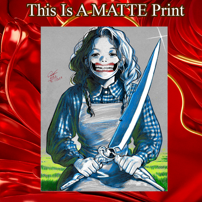 OC Art Illustration Hard Signed 8.5x11in Fine Art PRINT