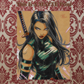 Psylocke Art Illustration Hard Signed 8.5x11in Fine Art PRINT