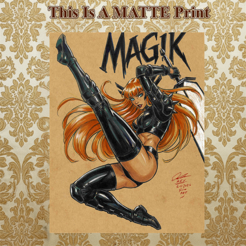 Magik Art Illustration Hard Signed 8.5x11in Fine Art PRINT