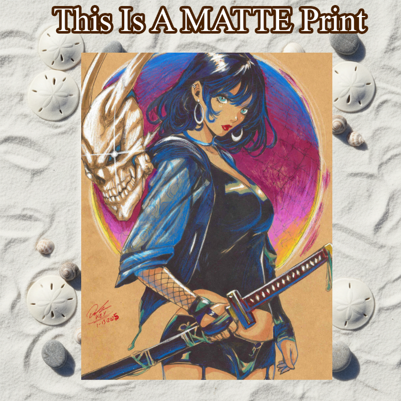 OC Art Illustration Hard Signed 8.5x11in Fine Art PRINT