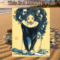 OC Art Illustration Hard Signed 8.5x11in Fine Art PRINT