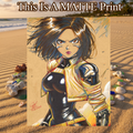 Battle Angel Alita Art Illustration Hard Signed 8.5x11in Fine Art PRINT