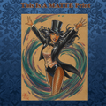 Zatanna Art Illustration Hard Signed 8.5x11in Fine Art PRINT