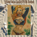Supergirl Art Illustration Hard Signed 8.5x11in Fine Art PRINT