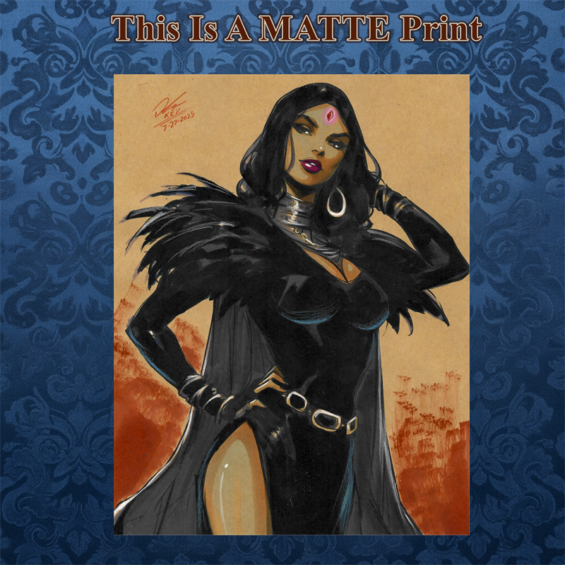 Raven Art Illustration Hard Signed 8.5x11in Fine Art PRINT
