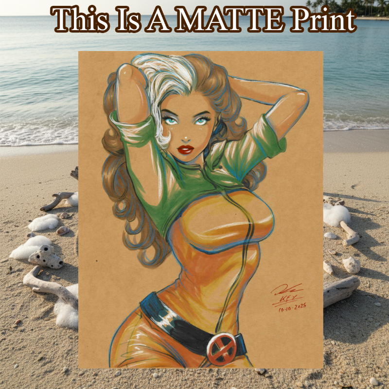 Rogue Art Illustration Hard Signed 8.5x11in Fine Art PRINT