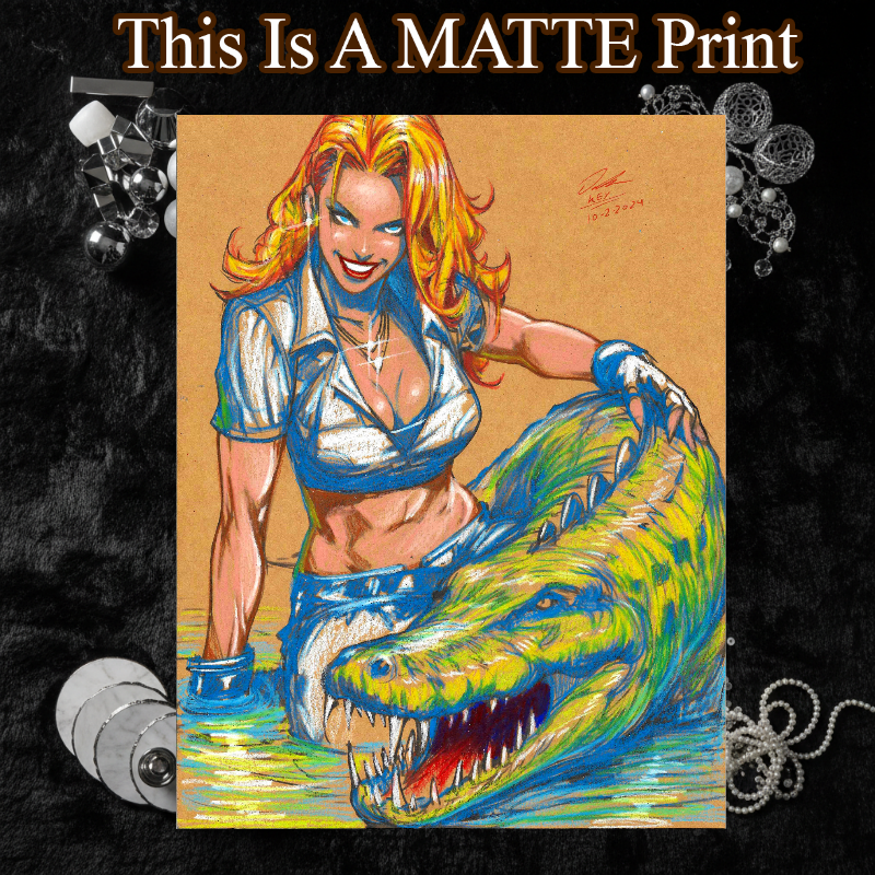 OC Art Illustration Hard Signed 8.5x11in Fine Art PRINT