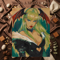 Morrigan Aensland Art Illustration Hard Signed 8.5x11in Fine Art PRINT