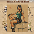 Lara Croft Art Illustration Hard Signed 8.5x11in Fine Art PRINT