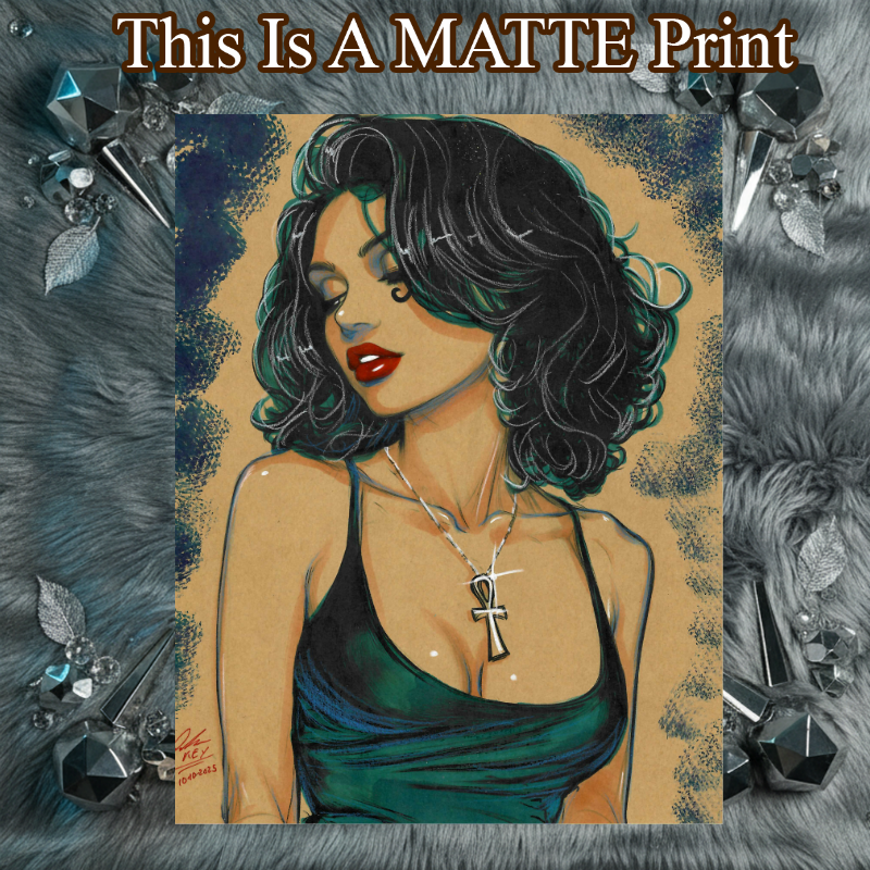 Death Of The Endless Art Illustration Hard Signed 8.5x11in Fine Art PRINT