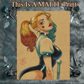 Harley Quinn Art Illustration Hard Signed 8.5x11in Fine Art PRINT