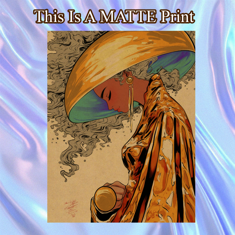 OC Art Illustration Hard Signed 8.5x11in Fine Art PRINT