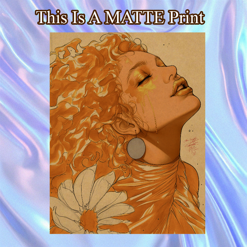 OC Art Illustration Hard Signed 8.5x11in Fine Art PRINT