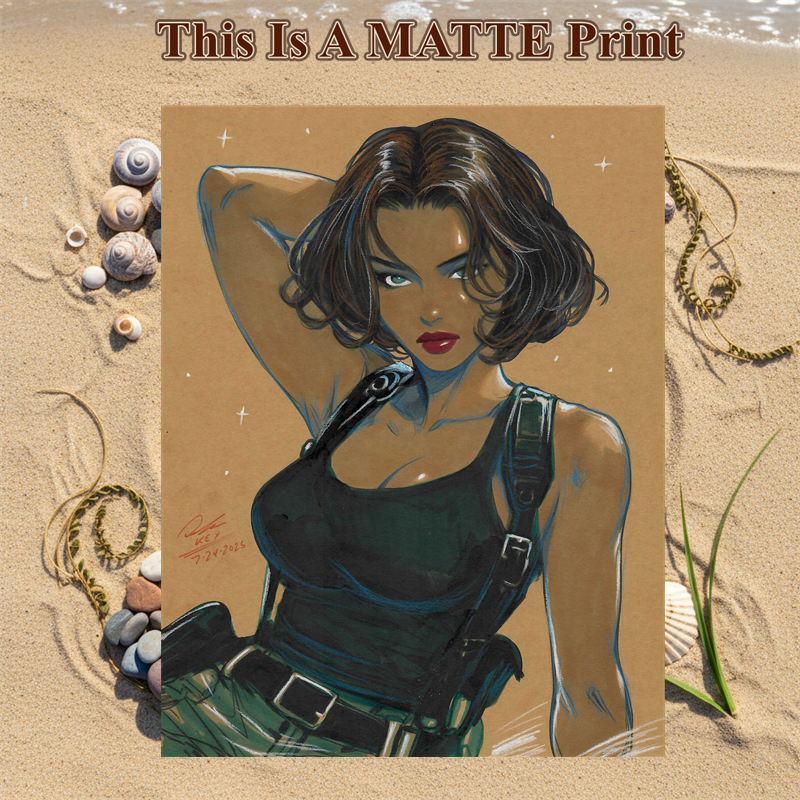 Jill Art Illustration Hard Signed 8.5x11in Fine Art PRINT