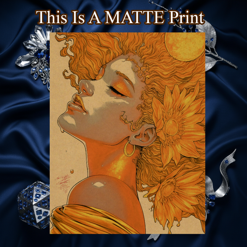 OC Art Illustration Hard Signed 8.5x11in Fine Art PRINT