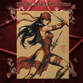 Elektra Art Illustration Hard Signed 8.5x11in Fine Art PRINT