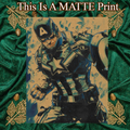 Captain America Art Illustration Hard Signed 8.5x11in Fine Art PRINT