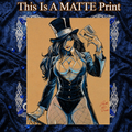 Zatanna Art Illustration Hard Signed 8.5x11in Fine Art PRINT