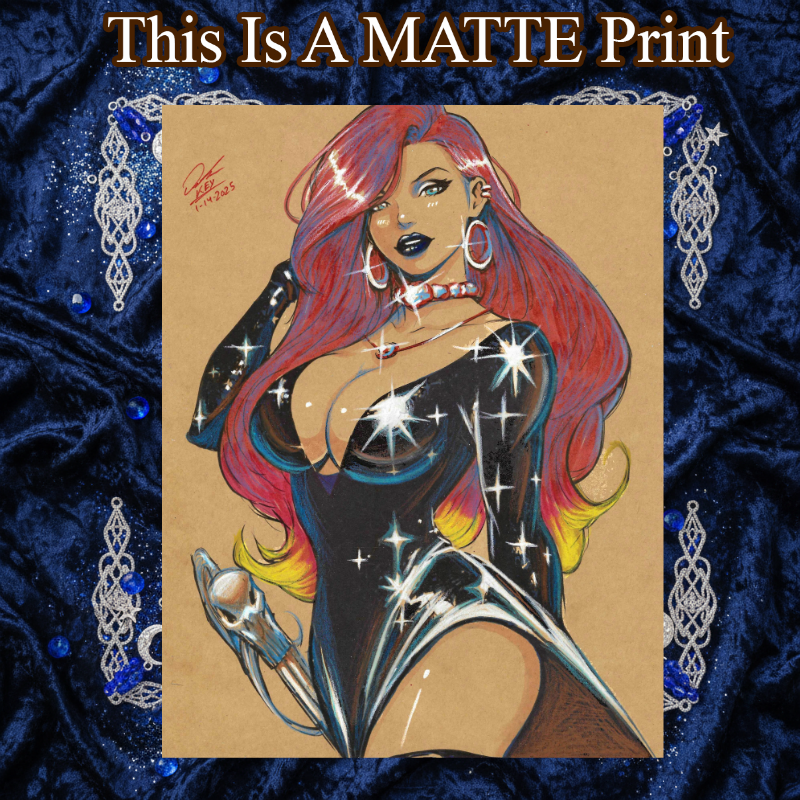 OC Art Illustration Hard Signed 8.5x11in Fine Art PRINT