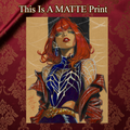 Mary Jane Art Illustration Hard Signed 8.5x11in Fine Art PRINT