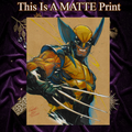 Wolverine Art Illustration Hard Signed 8.5x11in Fine Art PRINT