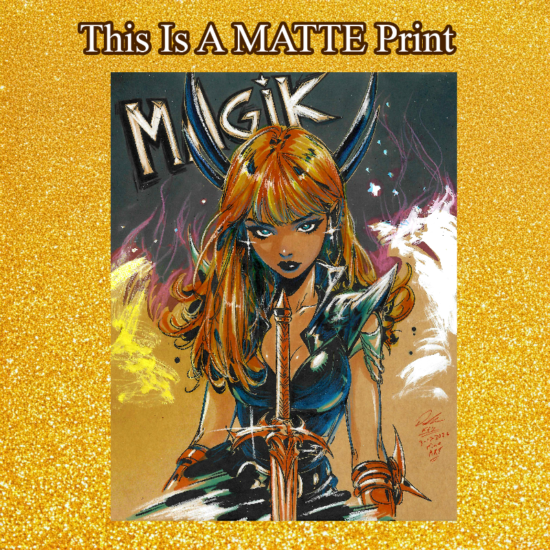 Magik Art Illustration Hard Signed 8.5x11in Fine Art PRINT
