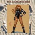 Black Canary Art Illustration Hard Signed 8.5x11in Fine Art PRINT