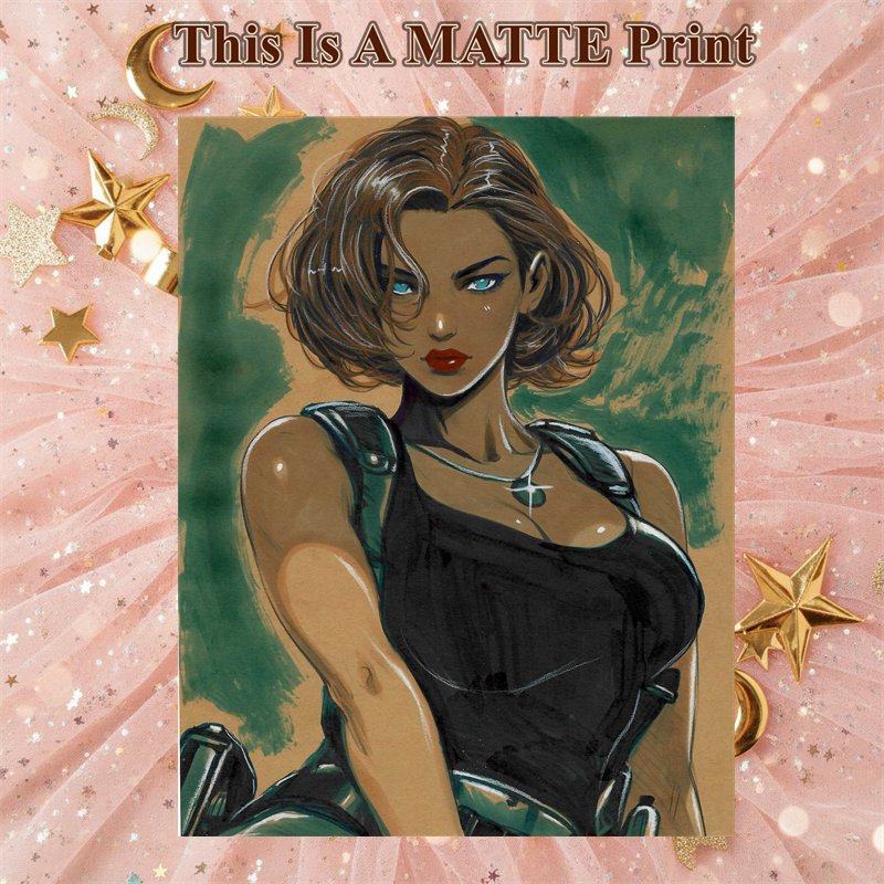 Jill Art Illustration Hard Signed 8.5x11in Fine Art PRINT