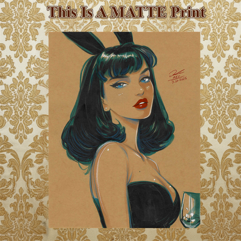 OC Art Illustration Hard Signed 8.5x11in Fine Art PRINT